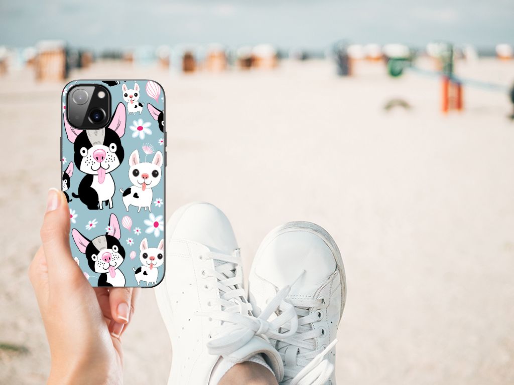Apple iPhone 13 Dierenprint Telefoonhoesje Hondjes B2C Telecom
