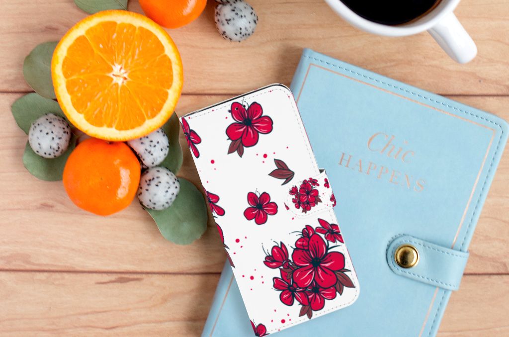 Samsung Galaxy A70 Hoesje Blossom Red