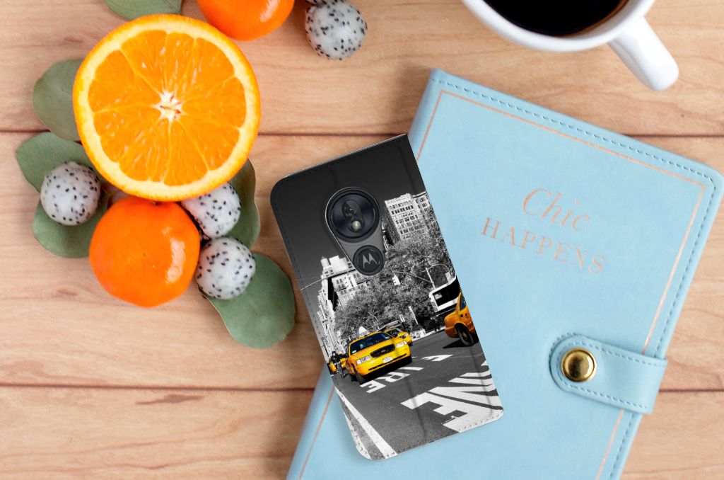 Motorola Moto G7 Play Book Cover New York Taxi - B2C Telecom