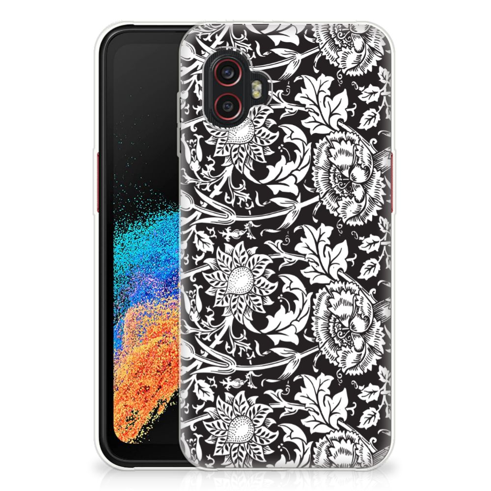 Samsung Galaxy Xcover 6 Pro TPU Case Black Flowers