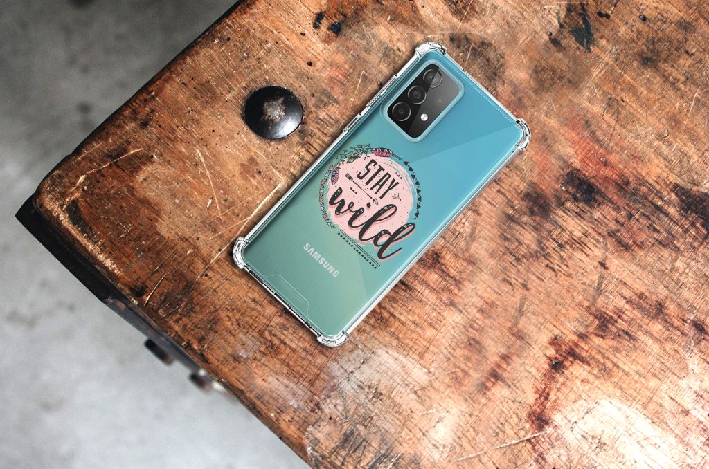 Samsung Galaxy A52 4G/5G Stevig Bumper Hoesje Boho Stay Wild - B2C Telecom