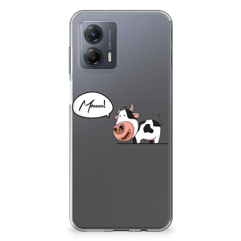 Motorola Moto G53 Telefoonhoesje met Naam Cheeky Cow