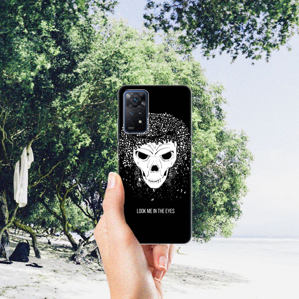 Silicone Back Case Xiaomi Redmi Note 11 Pro 5G Skull Hair B2C Telecom