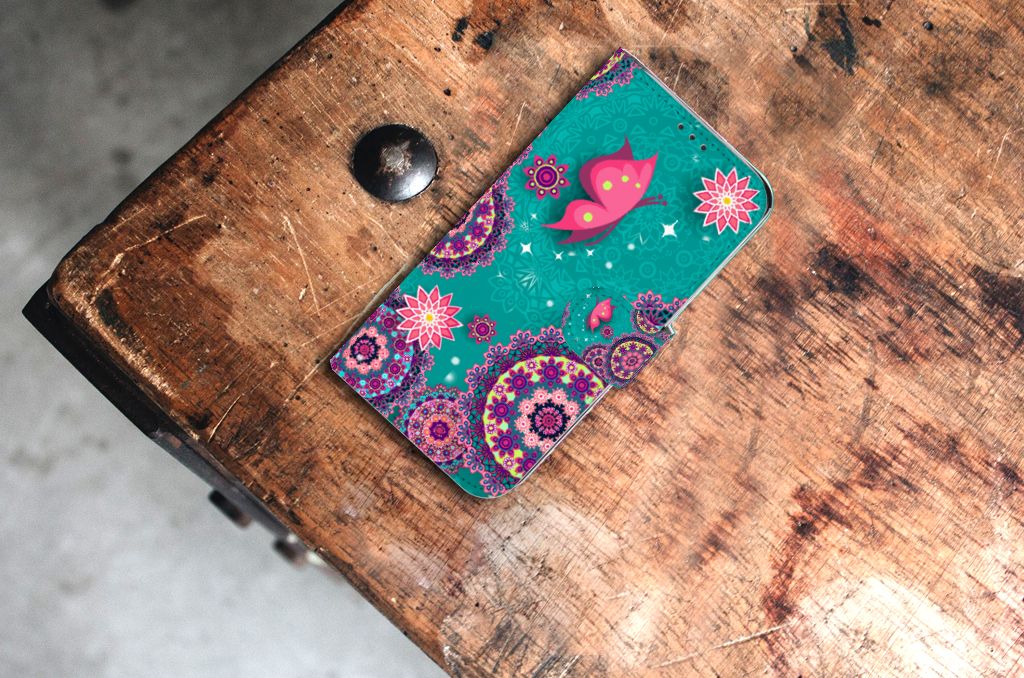 Xiaomi Mi A2 Lite Hoesje Cirkels en Vlinders