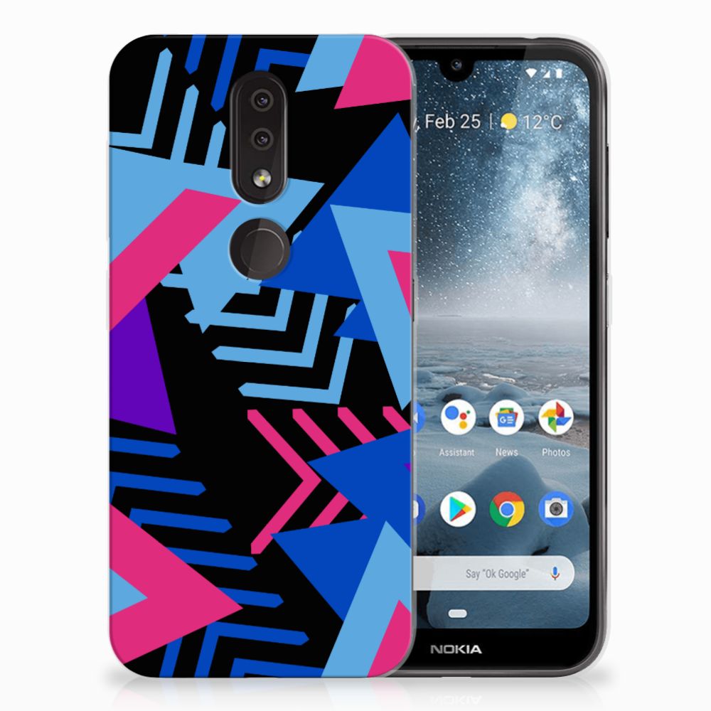 Nokia 4.2 TPU Hoesje Funky Triangle