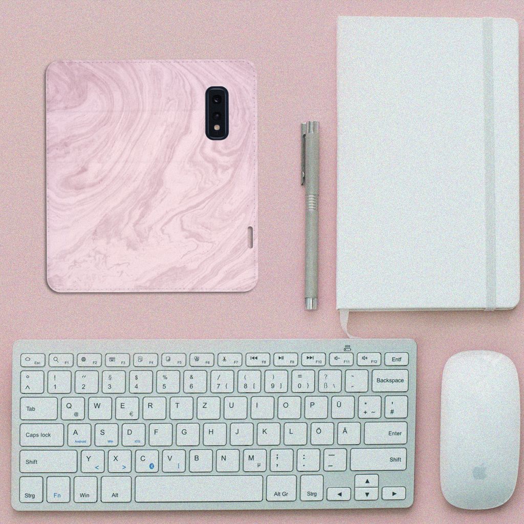 Samsung Galaxy S10e Standcase Marble Pink - Origineel Cadeau Vriendin