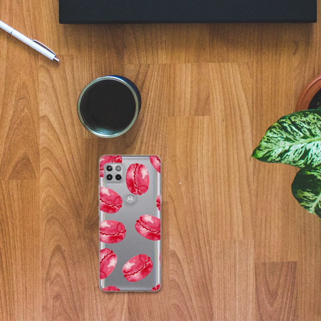 Motorola Moto G 5G Siliconen Case Pink Macarons B2C Telecom