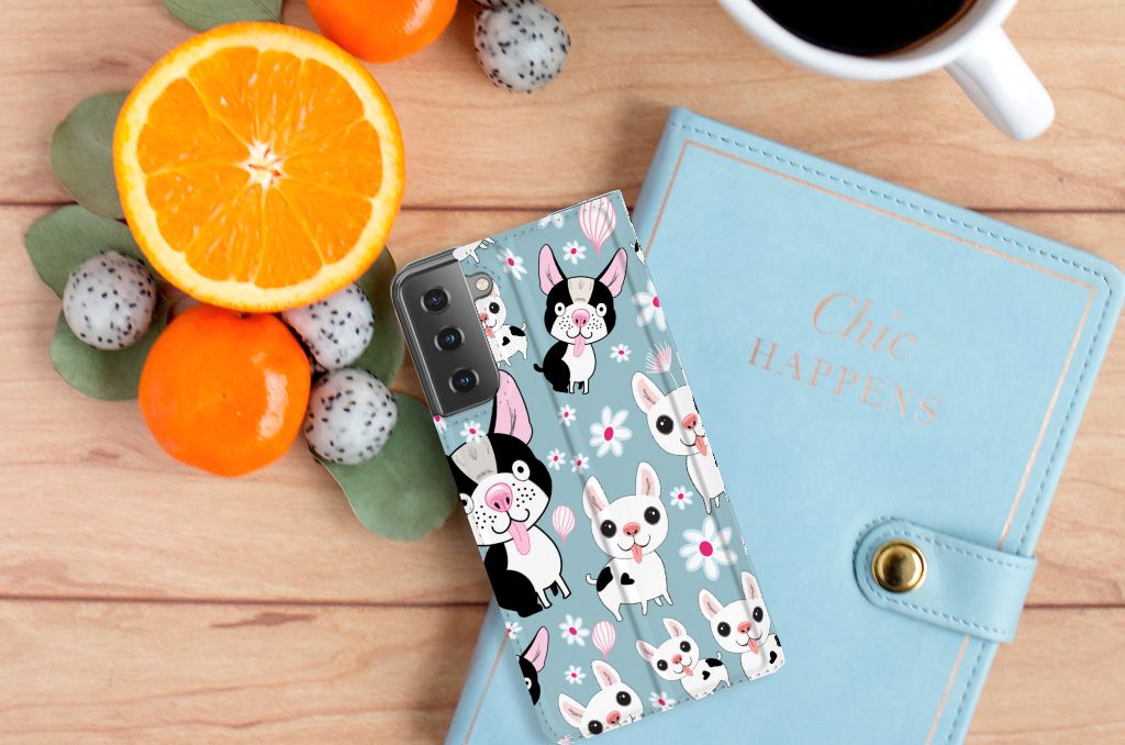 Samsung Galaxy S21 Plus Hoesje maken Hondjes - B2C Telecom