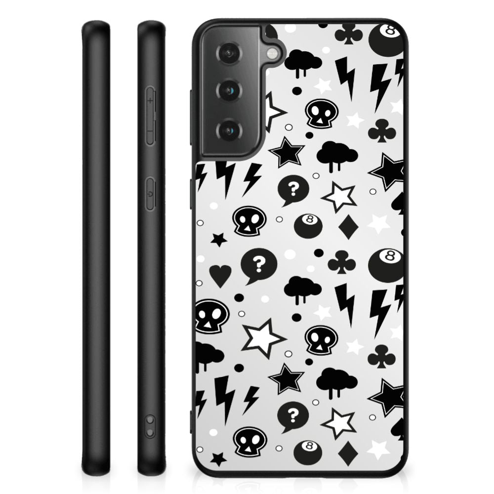 Telefoonhoesje Samsung Galaxy S21 Plus Silver Punk B2C Telecom