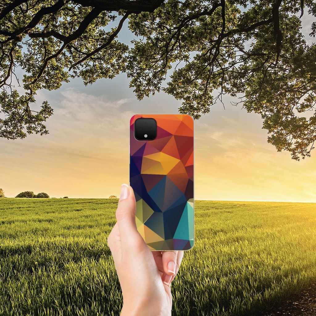 Google Pixel 4 XL TPU Hoesje Polygon Color B2C Telecom