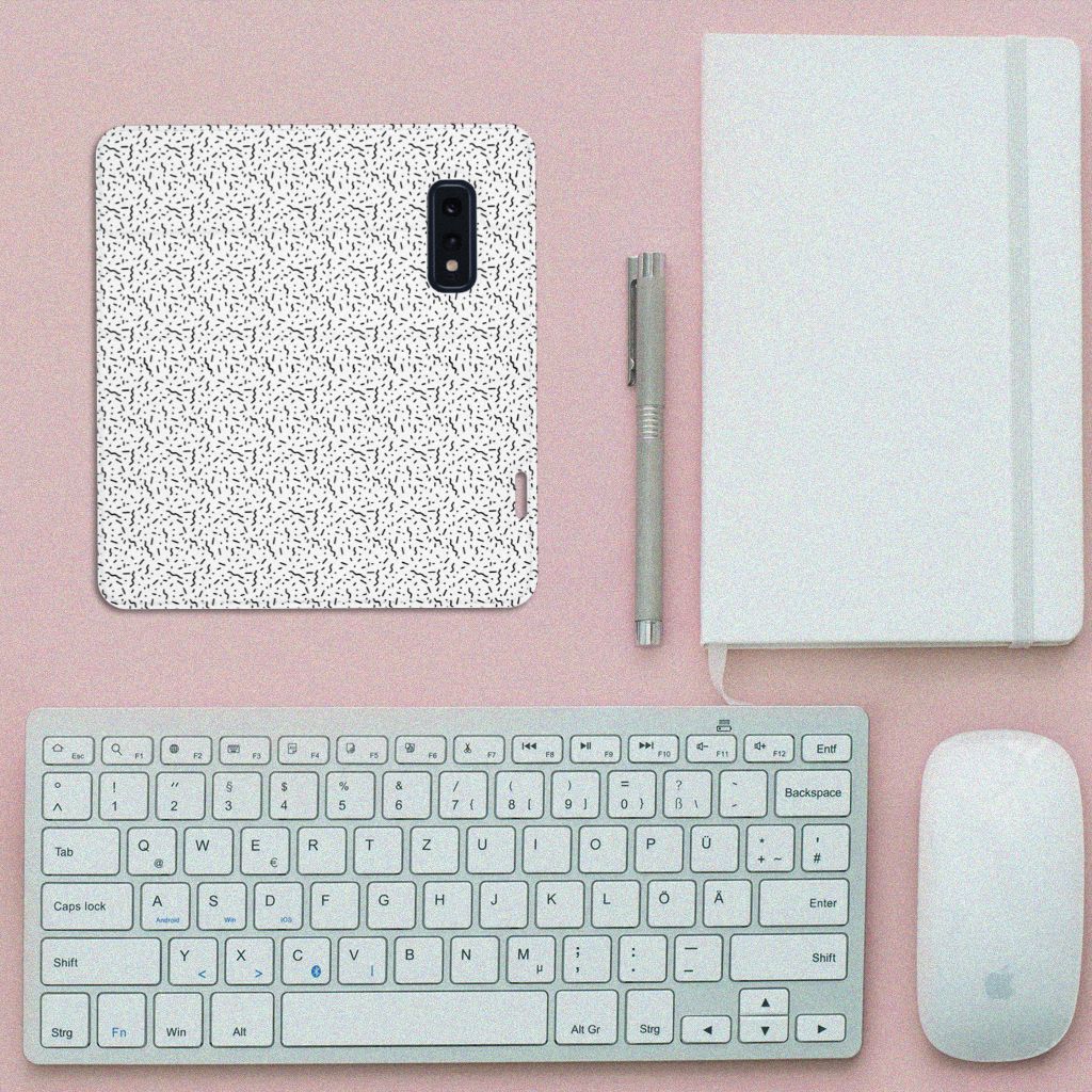 Samsung Galaxy S10e Hoesje met Magneet Stripes Dots