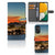 Samsung Galaxy A14 4G Telefoonhoesje met Pasjes Olifanten met olifanten bij water en een kleurrijke lucht.