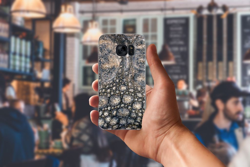 Samsung Galaxy S7 TPU Hoesje Krokodillenprint