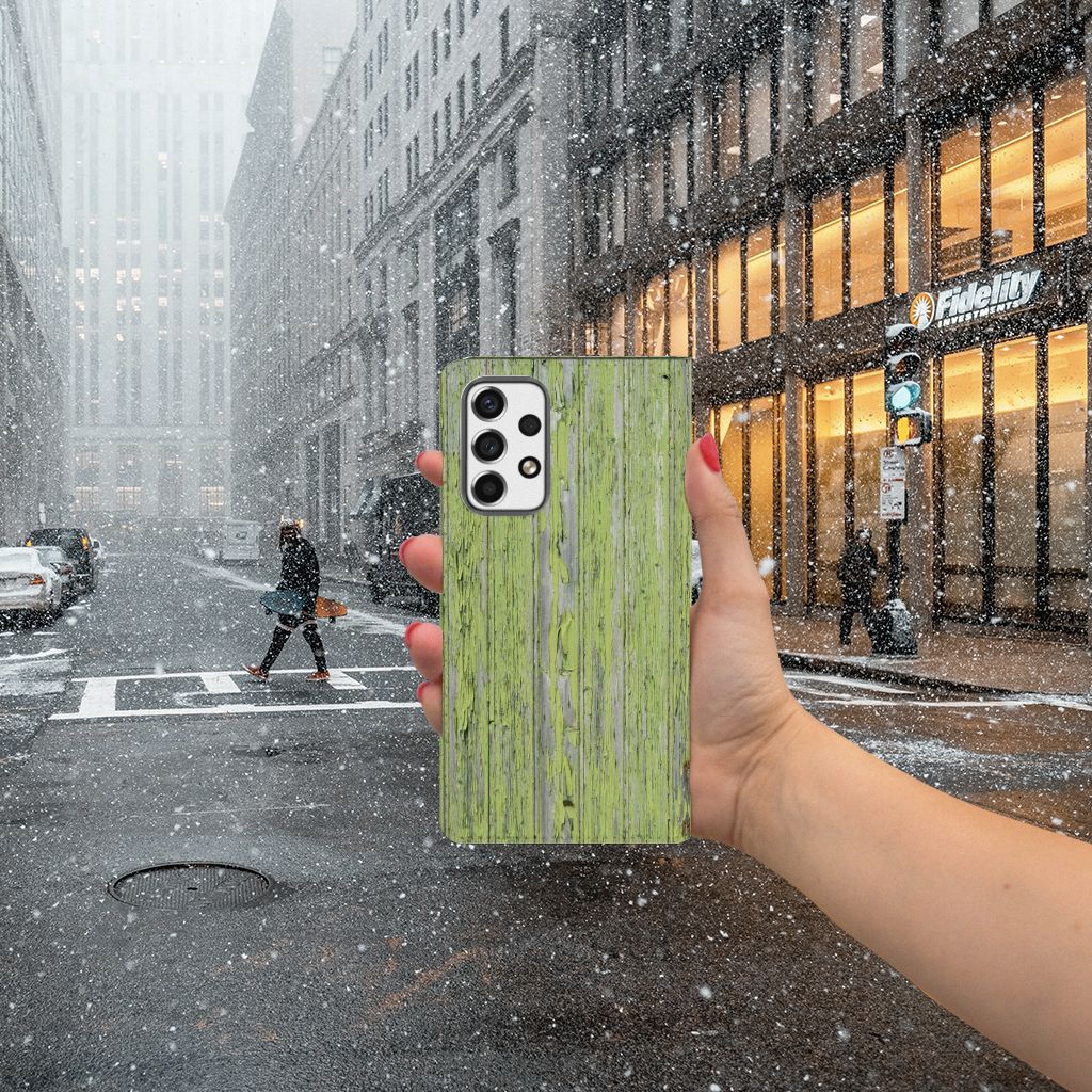 Samsung Galaxy A53 Book Wallet Case Green Wood - B2C Telecom