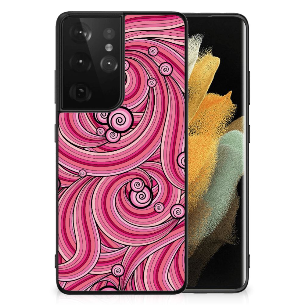 Samsung Galaxy S21 Ultra Leuk Telefoonhoesje Swirl Pink B2C Telecom