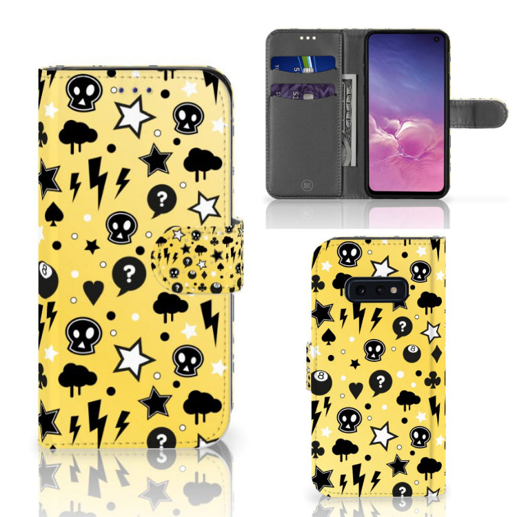 Telefoonhoesje met Naam Samsung Galaxy S10e Punk Geel