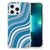 Apple iPhone 13 Pro Doorzichtige Silicone Hoesje Waves Blue B2C Telecom