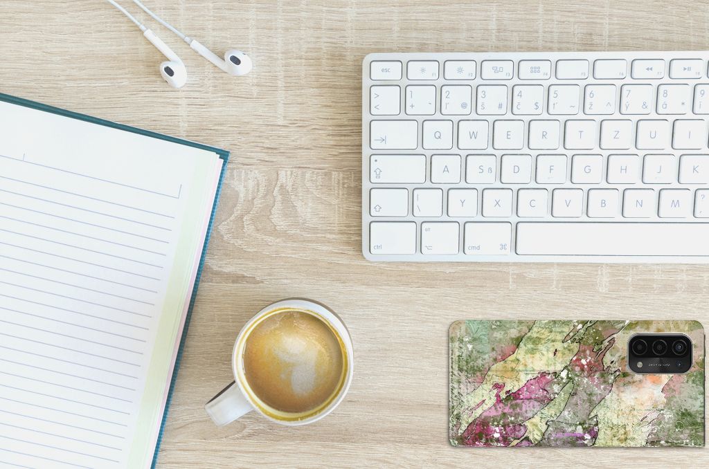 Bookcase OPPO A54 5G | A74 5G | A93 5G Letter Painting - B2C Telecom