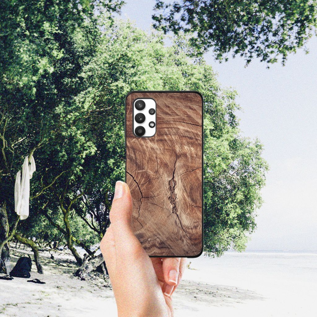 Samsung Galaxy A32 5G Houten Print Telefoonhoesje Tree Trunk B2C Telecom