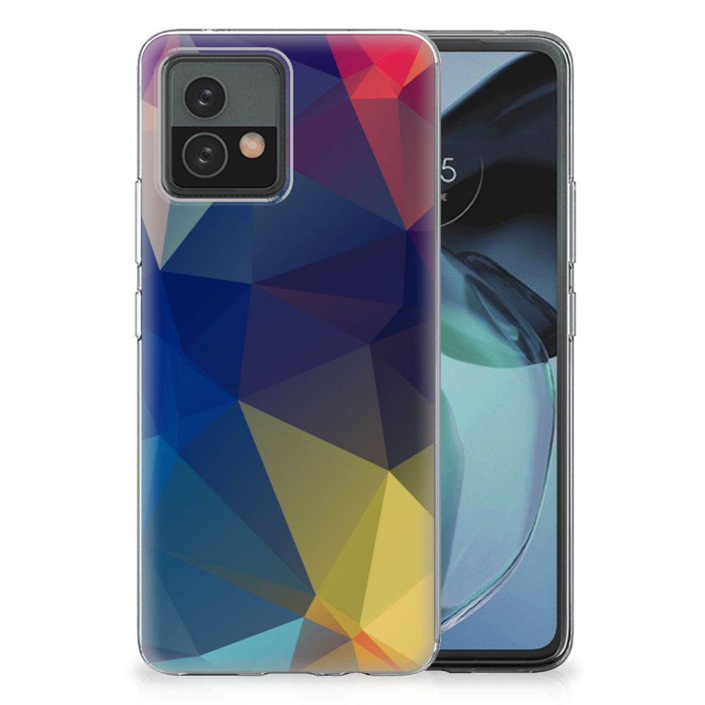 Motorola Moto G72 TPU Hoesje Polygon Dark B2C Telecom