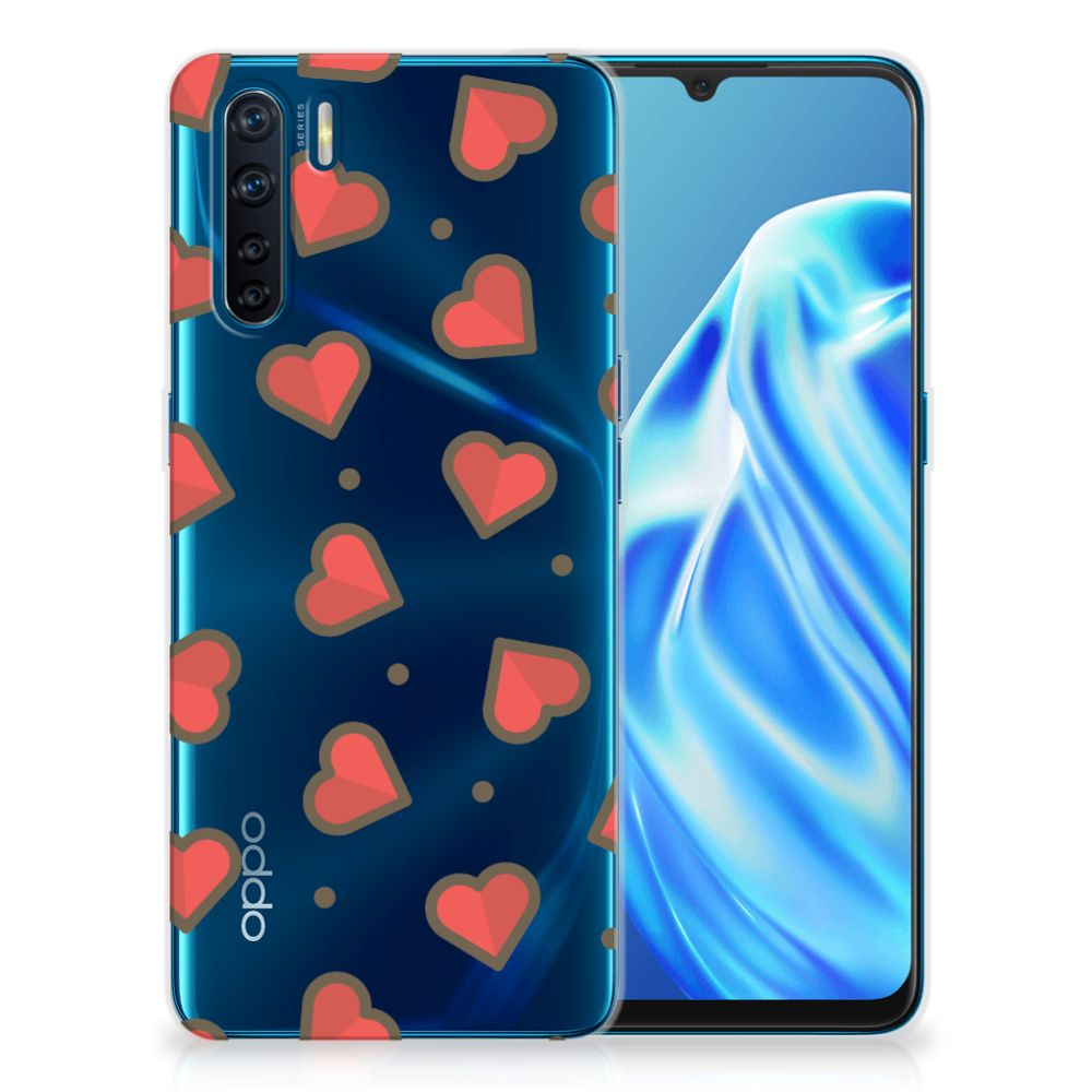 OPPO A91 TPU bumper Hearts B2C Telecom