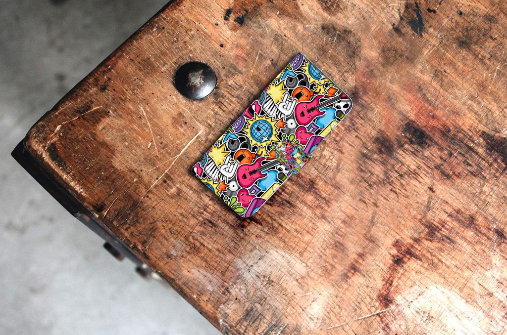 Samsung Galaxy S22 Plus Wallet Case met Pasjes Punk Rock