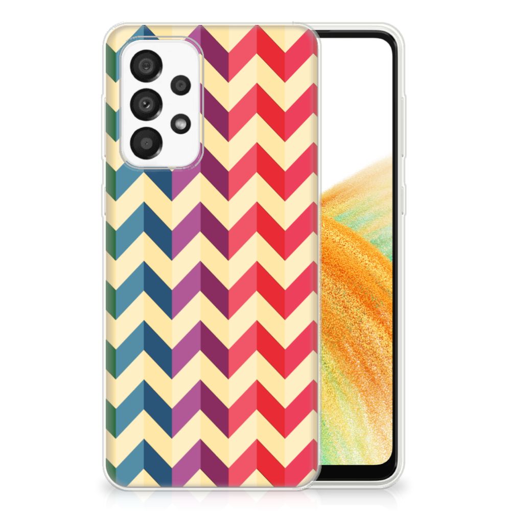 Samsung Galaxy A33 5G TPU bumper Zigzag Multi Color B2C Telecom