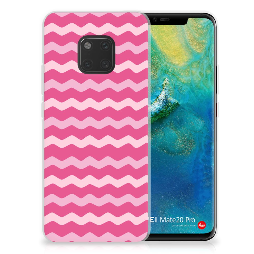 Huawei Mate 20 Pro TPU bumper Waves Pink