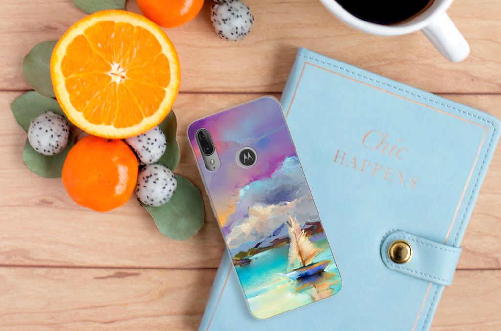 Hoesje maken Motorola Moto E6 Plus Boat