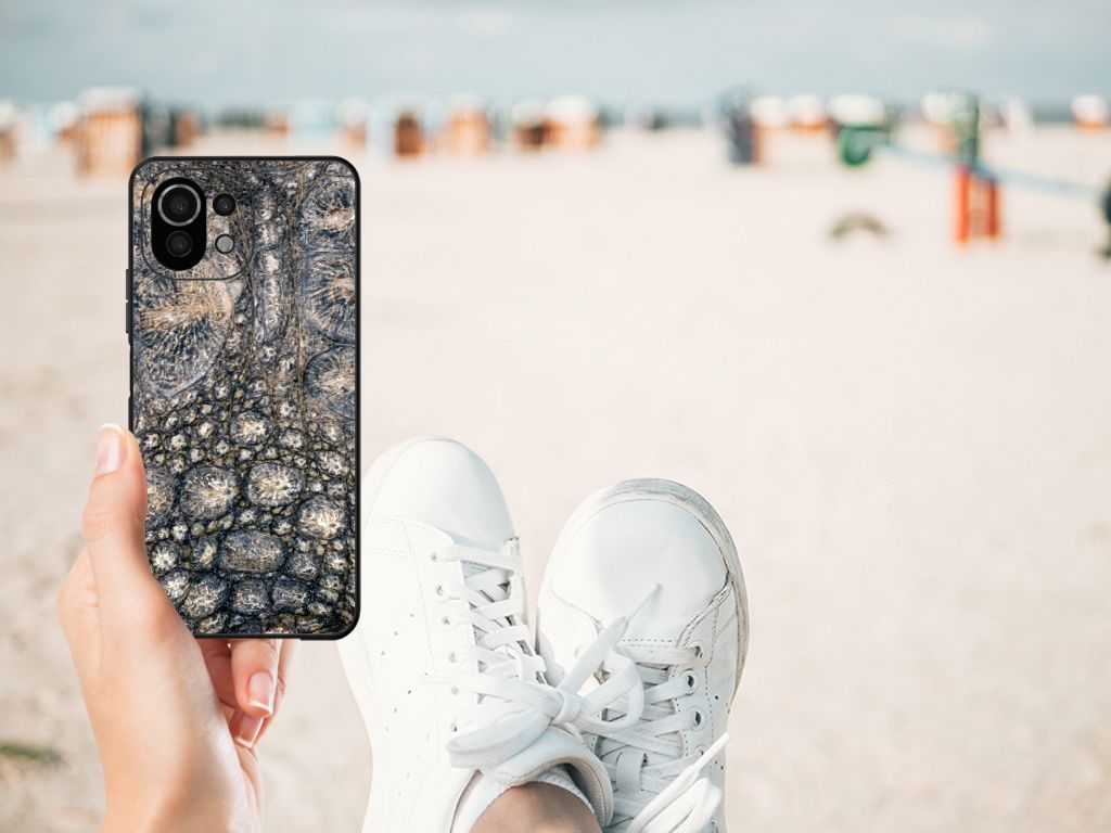Xiaomi 11 Lite 5G NE | Mi 11 Lite Dierenprint Telefoonhoesje Krokodillenprint B2C Telecom