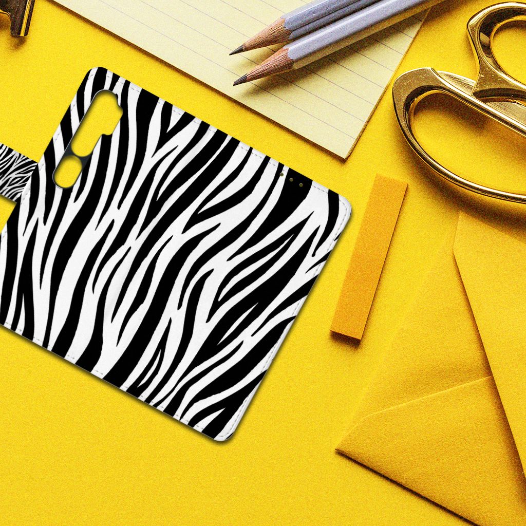 Xiaomi Mi Note 10 Pro Telefoonhoesje met Pasjes Zebra