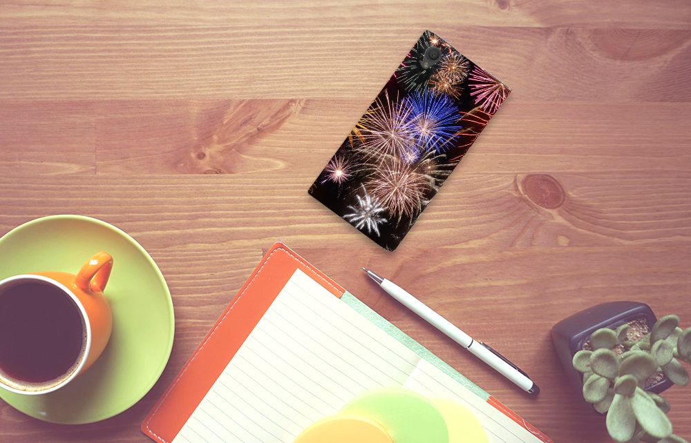 Sony Xperia L1 Hippe Standcase Vuurwerk