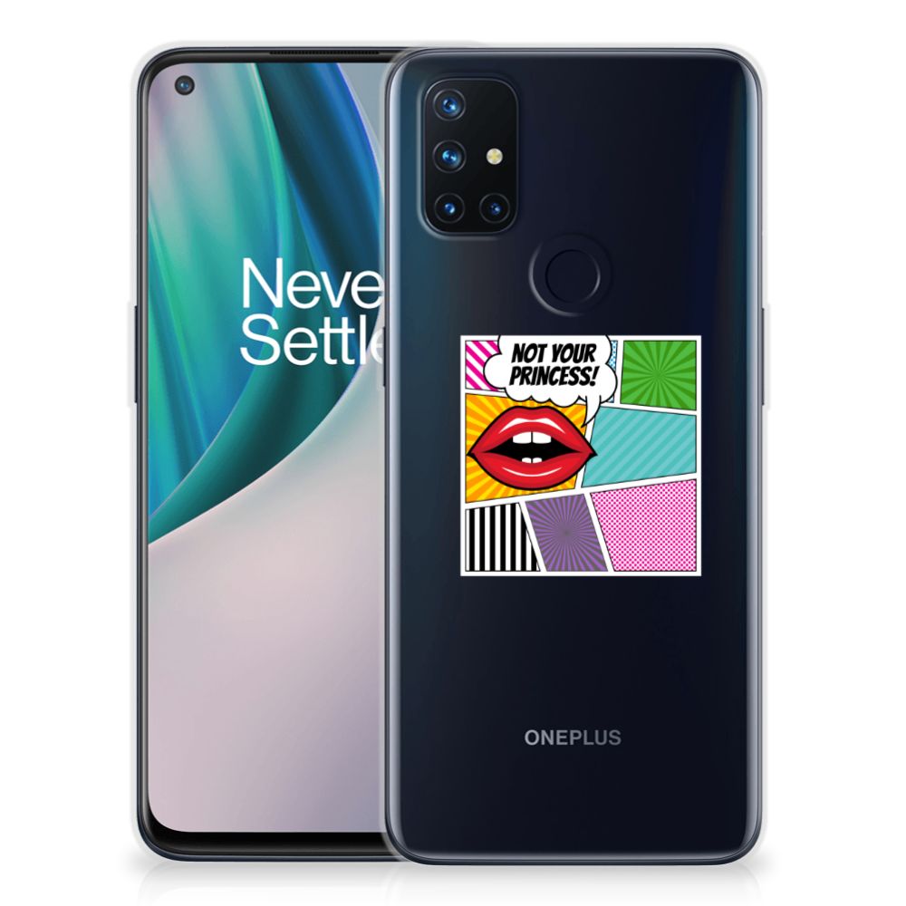 OnePlus Nord N10 5G Silicone Back Cover Popart Princess