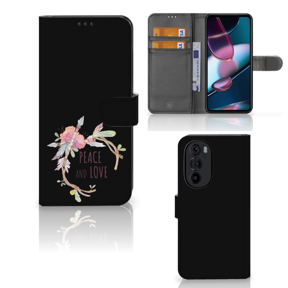 Motorola Edge 30 Pro Leuk Hoesje Boho Text