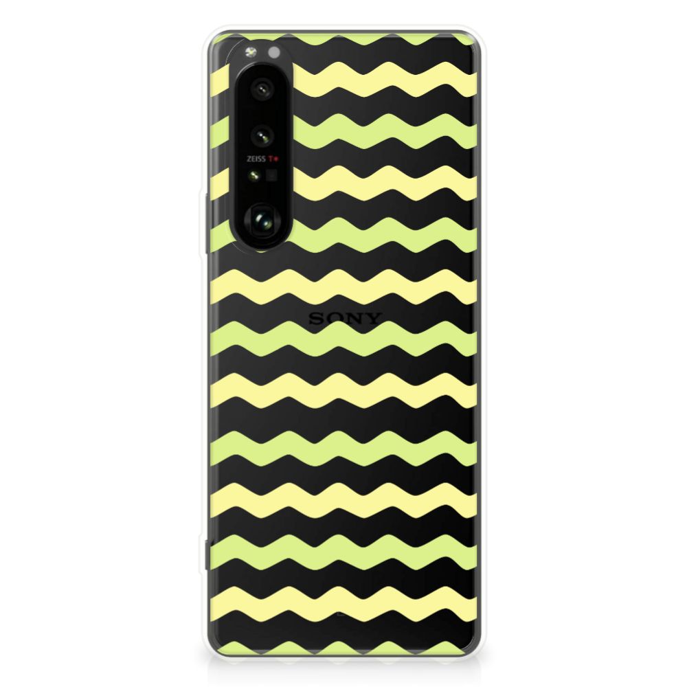 Sony Xperia 1 III TPU bumper Waves Yellow B2C Telecom