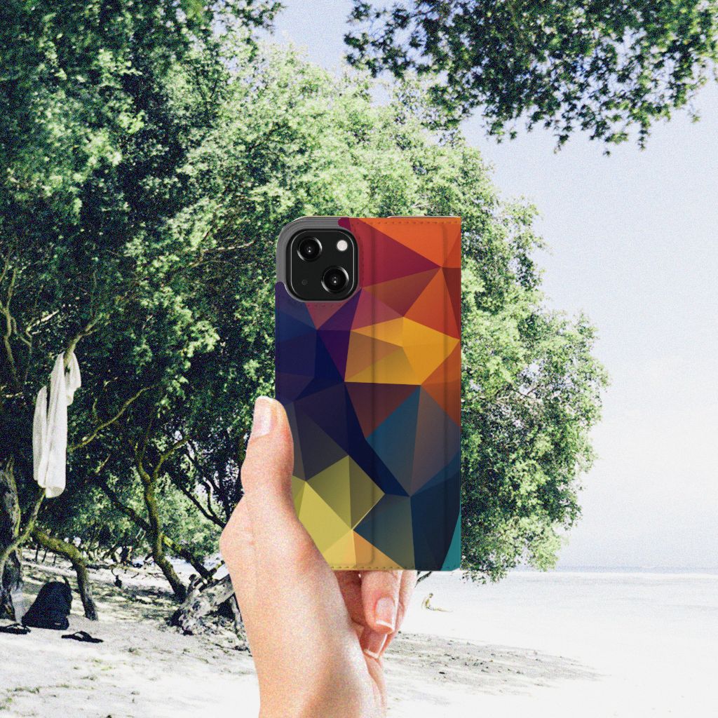 iPhone 13 Stand Case Polygon Color
