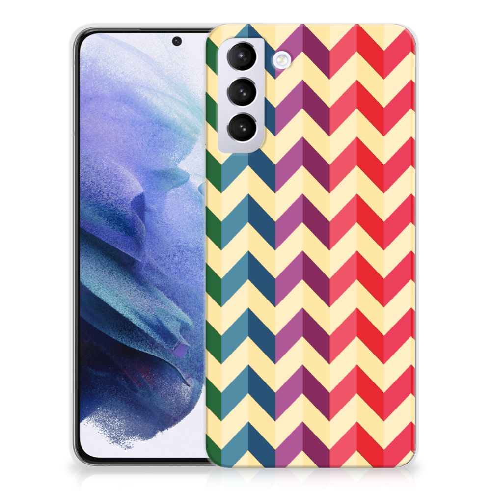 Samsung Galaxy S21 Plus TPU bumper Zigzag Multi Color B2C Telecom