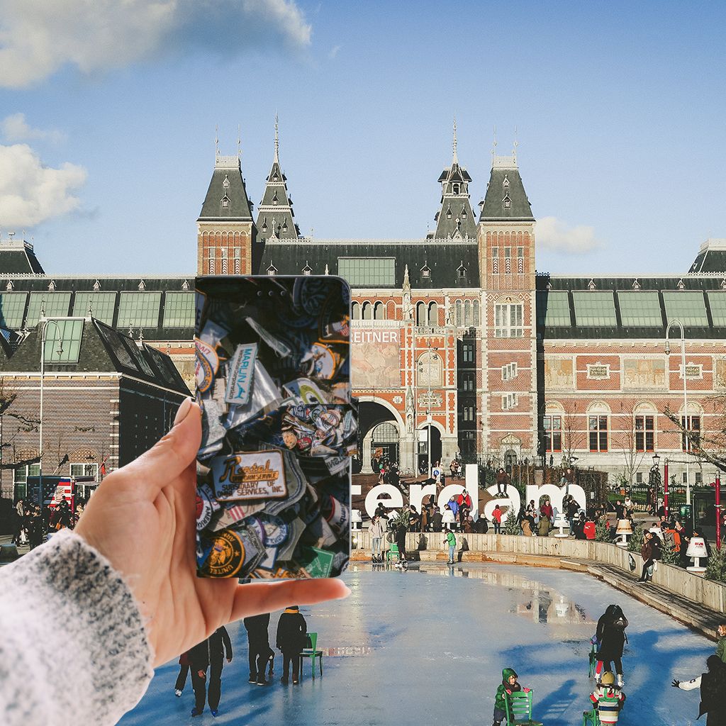 Huawei P10 Lite Telefoonhoesje met foto Badges