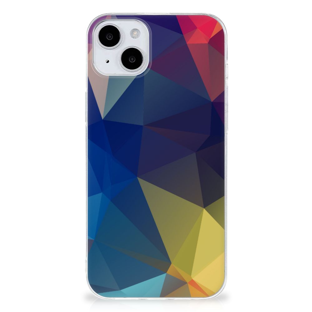 iPhone 15 TPU Hoesje Polygon Dark