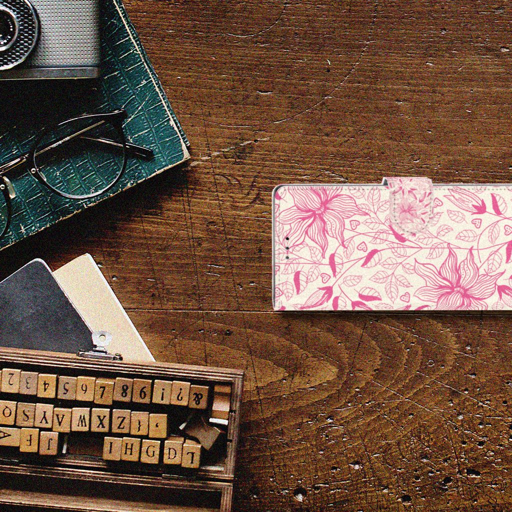 Sony Xperia 10 Hoesje Pink Flowers