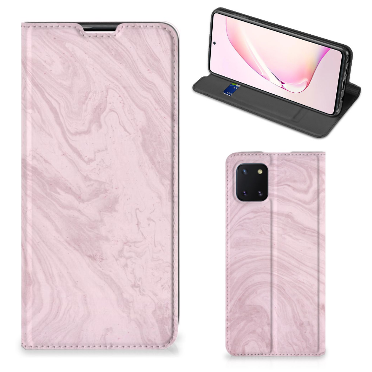 Samsung Galaxy Note 10 Lite Standcase Marble Pink - Origineel Cadeau Vriendin - B2C Telecom