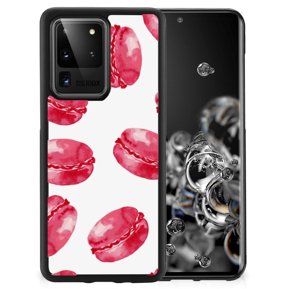 Samsung Galaxy S20 Ultra Silicone Case Pink Macarons