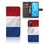 OPPO A72 | OPPO A52 Bookstyle Case Nederlandse Vlag met artistiek ontwerp in Nederlandse kleuren.