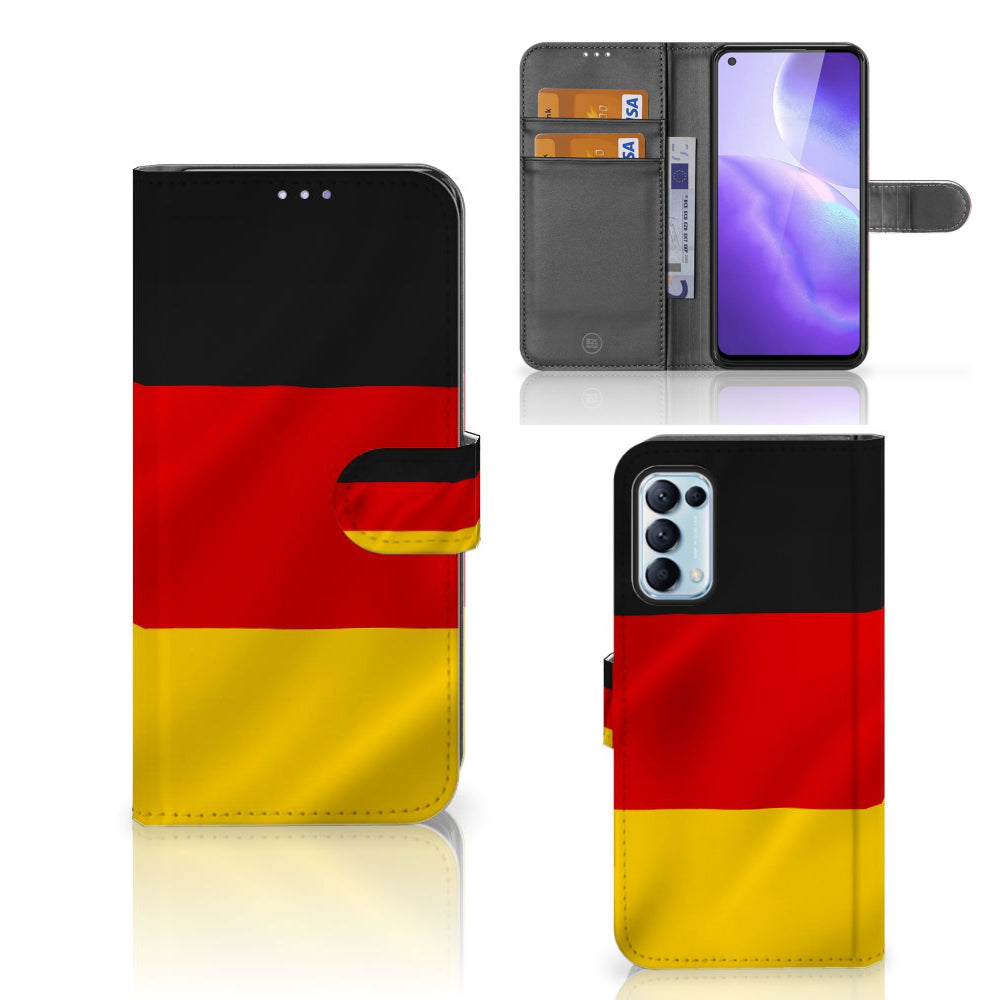 OPPO Find X3 Lite Bookstyle Case Duitsland