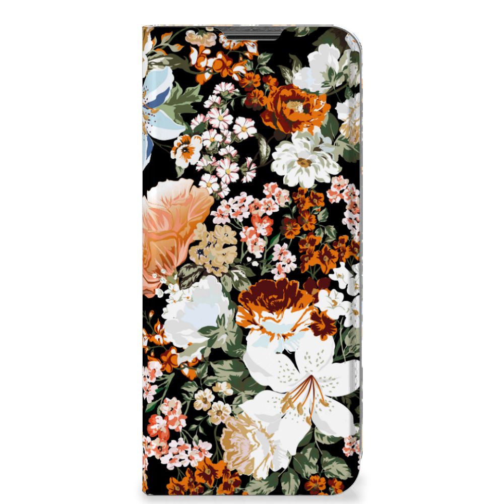 Smart Cover voor Nokia G50 Dark Flowers - B2C Telecom