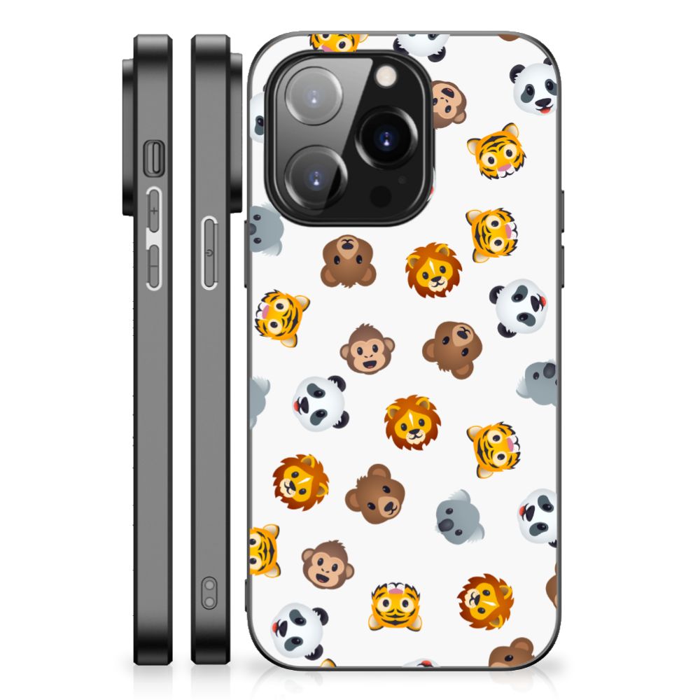 Back Case voor iPhone 14 Pro Dieren Emojis B2C Telecom