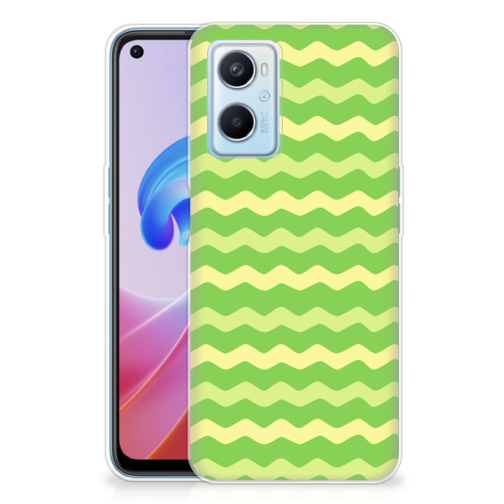 OPPO A96 | OPPO A76 TPU bumper Waves Green B2C Telecom