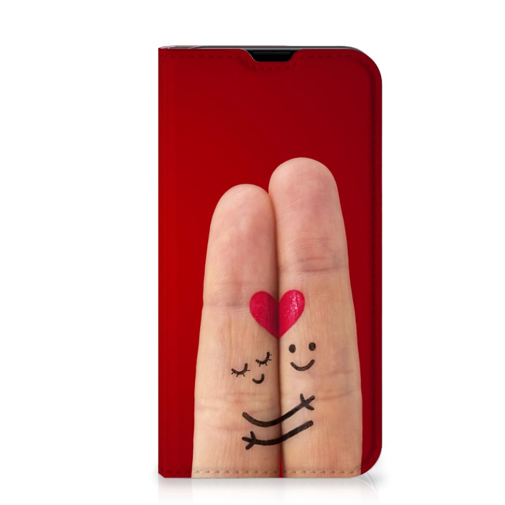 iPhone 13 Mini Hippe Standcase Liefde - Origineel Romantisch Cadeau - B2C Telecom