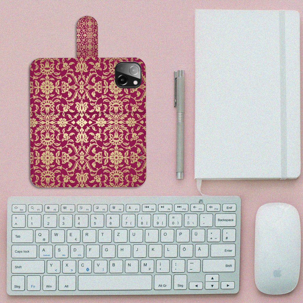 Wallet Case iPhone 13 Mini Barok Pink