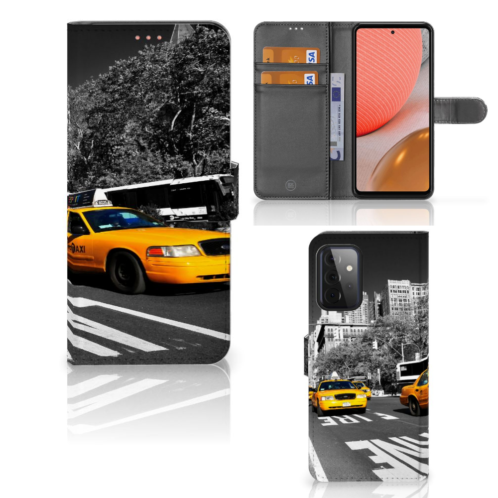 Samsung Galaxy A72 Flip Cover New York Taxi